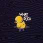 Preview: French Terry Panel ca. 85 cm What the Duck Blau by Thorsten Berger von Swafing